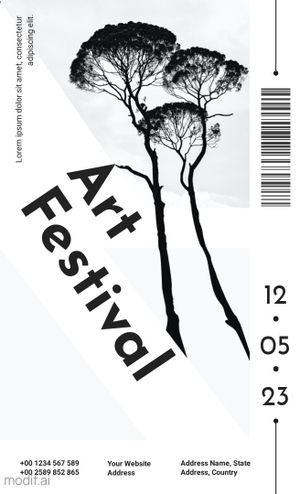  8.5x14 Art Festival Flyer Design Template