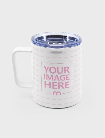 10oz Insulated Coffee Mug Left Side Mockup