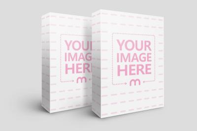 2 Standing Product Boxes Mockup Generator