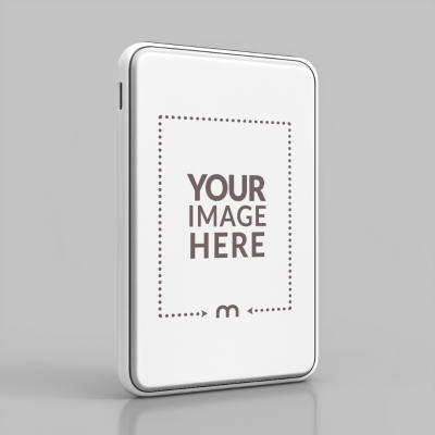 Angled View of Tab Mockup Generator in Isolated Background