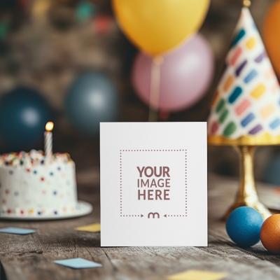 Birthday Invitation Card Mockup Generator