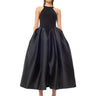 BLACK DRESS WITH TANK TOP SCOOPED marques almeida