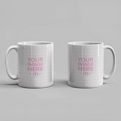 Both Sides of Coffee Mug Cup Mockup in Isolated Background