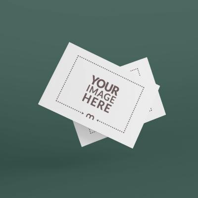 Two Business Cards Mockup on Isolated Background