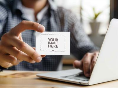 Business Card Mockup with Corporate Employee