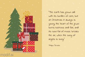 Christmas Quote Card Template