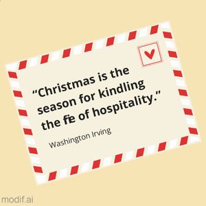 Christmas Quote Envelope Template