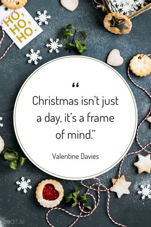 Christmas Quote Template in Round Frame