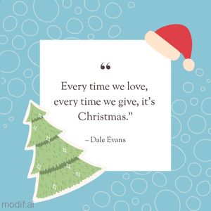 Christmas Quote Template Square Shape