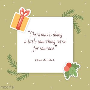 Christmas Quote Template With Illustrations