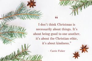 Christmas Quote Template With Photo of Tree Branches