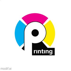 Colorful Logo Template With Letter P