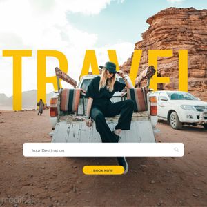 Cool Travel Social Media Post Template