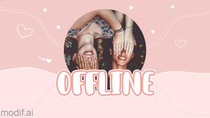 Cute Twitch Offline Banner Template