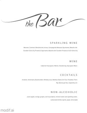 Drink Menu Template