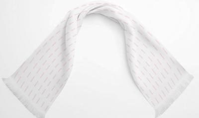 Exclusive Scarf Mockup on Minimal Isolated Backdrop