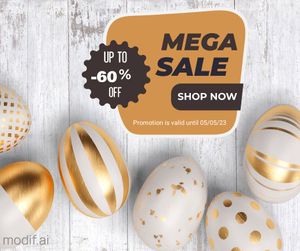 Facebook Post Easter Mega Sale Template