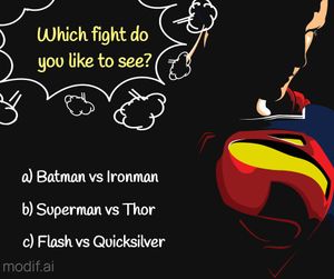 Facebook Post Poll Superhero