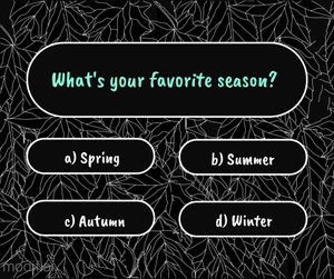 Facebook Post Question What is Your Favorite Season