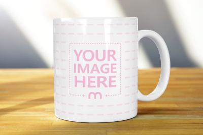 Free White Mug Realistic Online Mockup