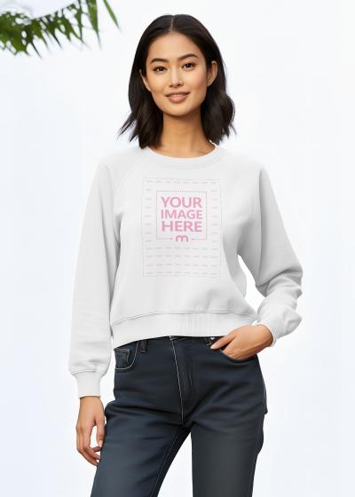 Sweatshirt Mockup Generator with Young Asian Model