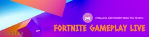 Game Stream Pop Aesthetic Channel Twitch Head Banner Template