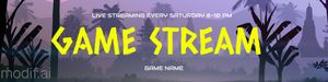 Game Stream Twitch Offline Banner Template