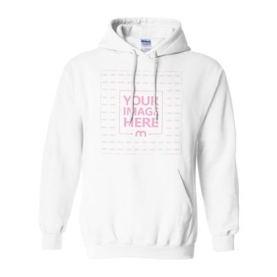 Gildan 18500 Hoodie Mockup Featuring White Isolated Background