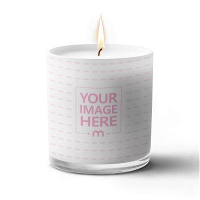 Glass Candle Jar Mockup for Home Decor and Branding Designs