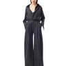 GREY PINSTRIPE WOOL PLEATED TROUSERS marques almeida
