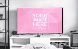 Home TV Screen Mockup