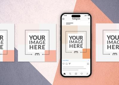 Instagram Social Media Kit Mockup