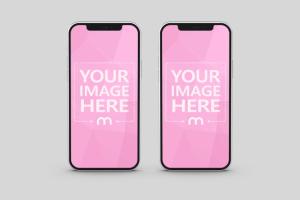 iPhone 12 Double Screen Mockup