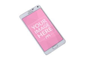 Isolated White Android Phone Mockup Generator