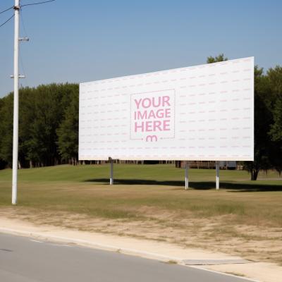 Large Billboard Mockup Generator Besides Golf Course