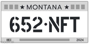 License Plate Template With Grey Details