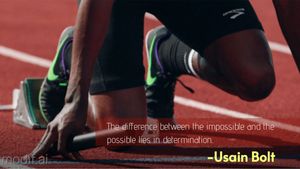 Linkedin Post Motivation Usain Bolt Template