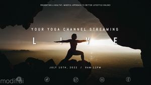 LIVE Yoga Channel Twitch Banner Template