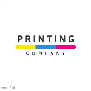 Logo Template With A Colored Stripe