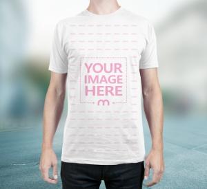 Men's T-Shirt - Facebook 3D Photo Template