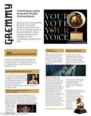 Music Grammy Newspaper Cover Template