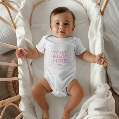 Onesie Mockup Generator with Cute Baby