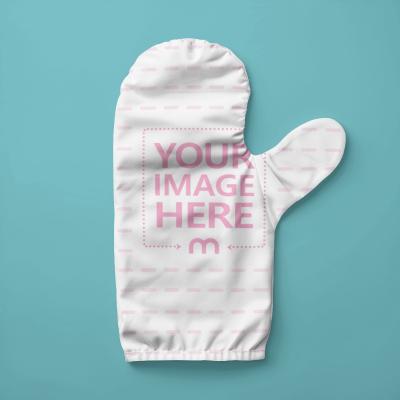 Oven Mitt Mockup in Isolated Background for Kitchen