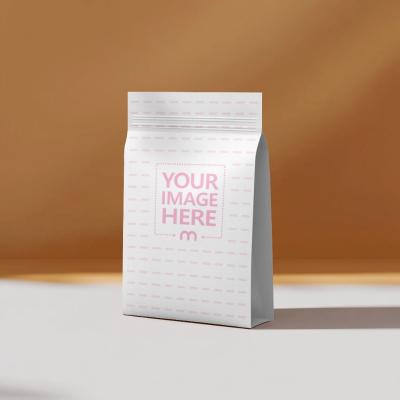 Paper Pouch Bag Mockup with Studio Background