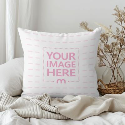 Pillow Cover Mockup Generator in Modern Aesthetic Bedroom