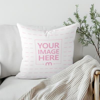 Pillow Cover Mockup Generator in Modern Aesthetic Living Room