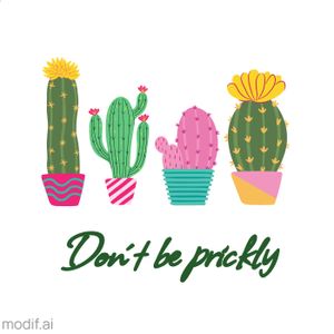 Pillow Do Not Be Prickly Design Template