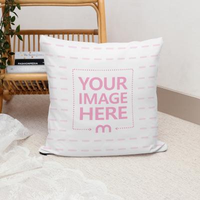 Pillow in Decorated Scene Mockup Generator