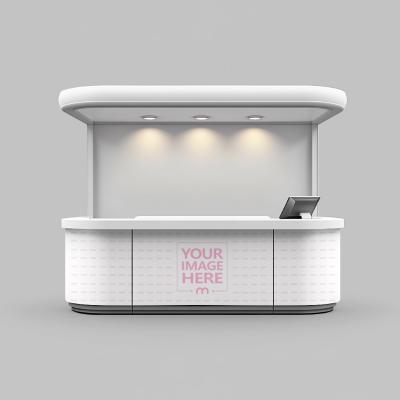 Portable Stall Mockup for Product Display on Isolated Background