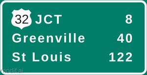 Rectangular Traffic Sign Template With White Frame